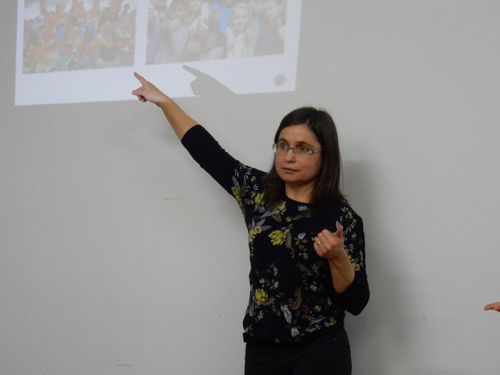 Ředitelka Ústavu jazyků a komunikace neslyšících Andrea Hudáková